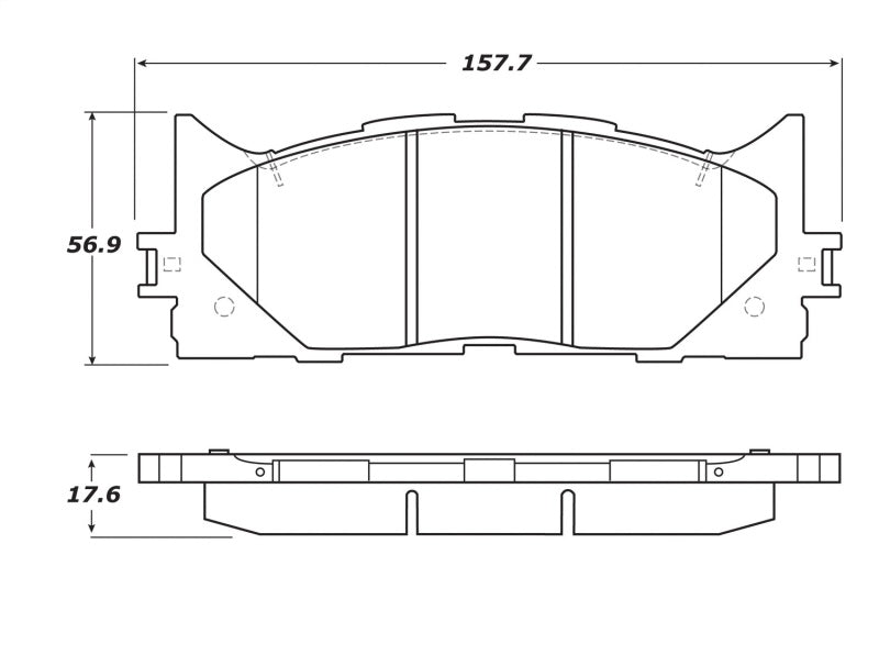 StopTech Street Touring 16-17 Toyota Camry Front Brake Pads StopTech Street Touring 16-17 Toyota Camry Front Brake Pads