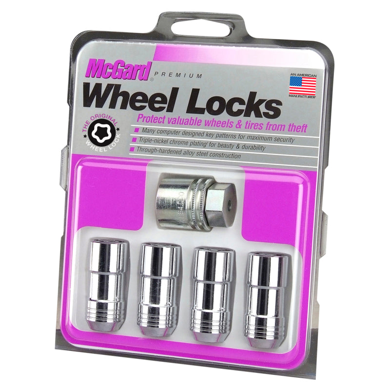 McGard Wheel Lock Nut Set - 4pk. (Cone Seat) M12X1.75 / 13/16 Hex / 1.815in. Length - Chrome McGard Wheel Lock Nut Set - 4pk. (Cone Seat) M12X1.75 / 13/16 Hex / 1.815in. Length - Chrome