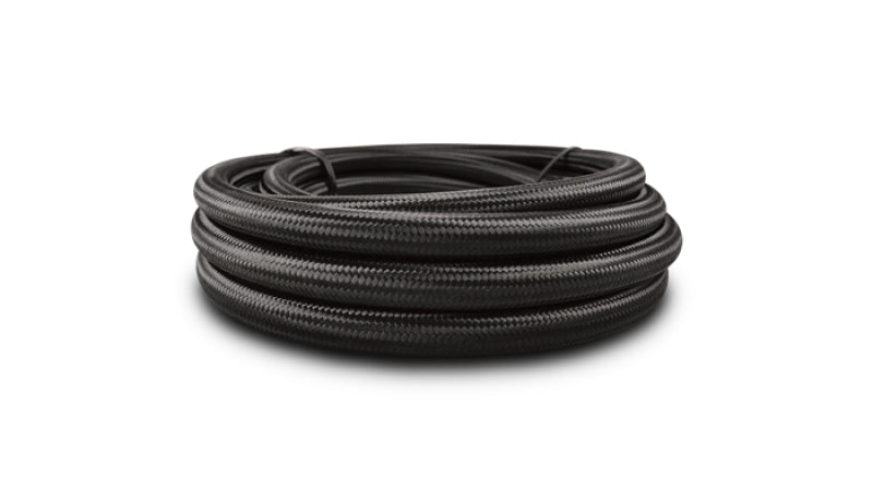 Vibrant -6 AN Black Nylon Braided Flex Hose (2 foot roll) Vibrant -6 AN Black Nylon Braided Flex Hose (2 foot roll)