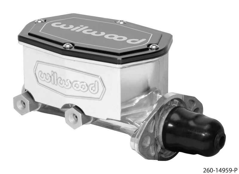 Wilwood Compact Tandem Master Cylinder - 1in Bore - w/Pushrod (Ball Burnished) Wilwood Compact Tandem Master Cylinder - 1in Bore - w/Pushrod (Ball Burnished)