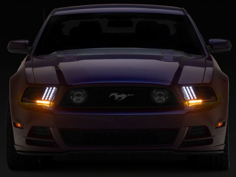 Raxiom 13-14 Ford Mustang LED Projector Headlights SEQL Turn Signals- Blk Housing (Clear Lens) Raxiom 13-14 Ford Mustang LED Projector Headlights SEQL Turn Signals- Blk Housing (Clear Lens)