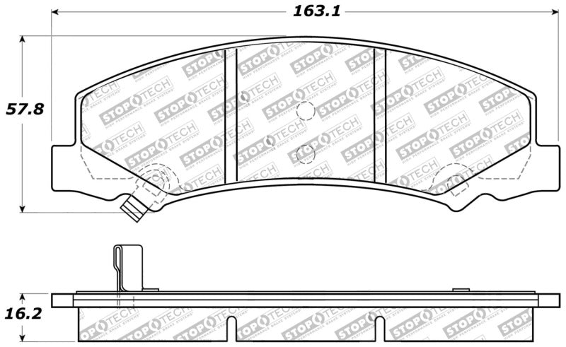 StopTech Sport Brake Pads w/Shims and Hardware - Rear StopTech Sport Brake Pads w/Shims and Hardware - Rear