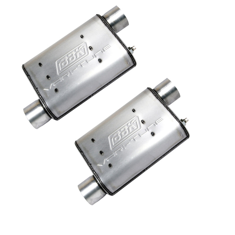 BBK 86-04 Mustang Cat Back Kit Varitune Mufflers Stainless Steel Tips BBK 86-04 Mustang Cat Back Kit Varitune Mufflers Stainless Steel Tips