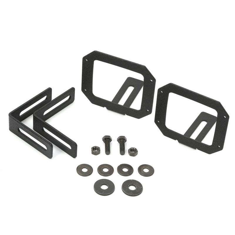 Rugged Ridge 07-18 Jeep Wrangler JK Square LED Light Mount Brackets Rugged Ridge 07-18 Jeep Wrangler JK Square LED Light Mount Brackets