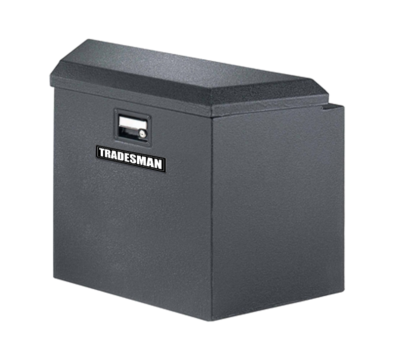 Tradesman Steel Trailer Tongue Storage Box (16in.) - Black Tradesman Steel Trailer Tongue Storage Box (16in.) - Black