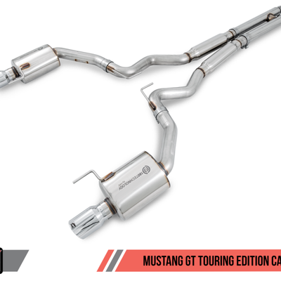 AWE Tuning S550 Mustang GT Cat-back Exhaust - Touring Edition (Chrome Silver Tips)