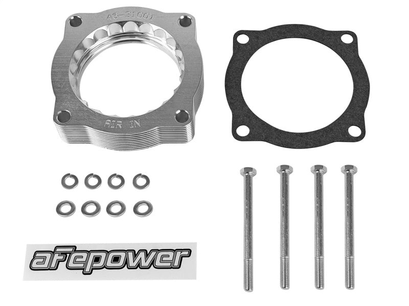 aFe Silver Bullet Throttle Body Spacer N62 Only BMW (E53) 04-09 5series (E60) 04-09 6series (E63/64) aFe Silver Bullet Throttle Body Spacer N62 Only BMW (E53) 04-09 5series (E60) 04-09 6series (E63/64)