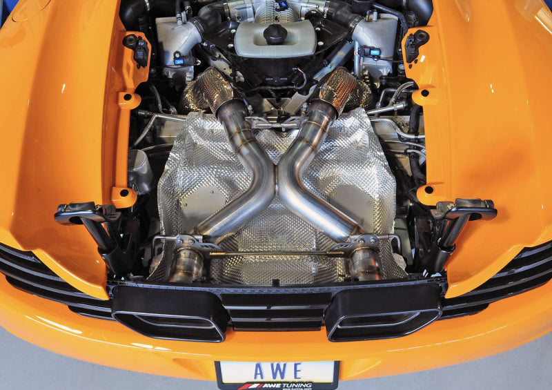 AWE Tuning McLaren MP4-12C Performance Exhaust - Machined Tips AWE Tuning McLaren MP4-12C Performance Exhaust - Machined Tips