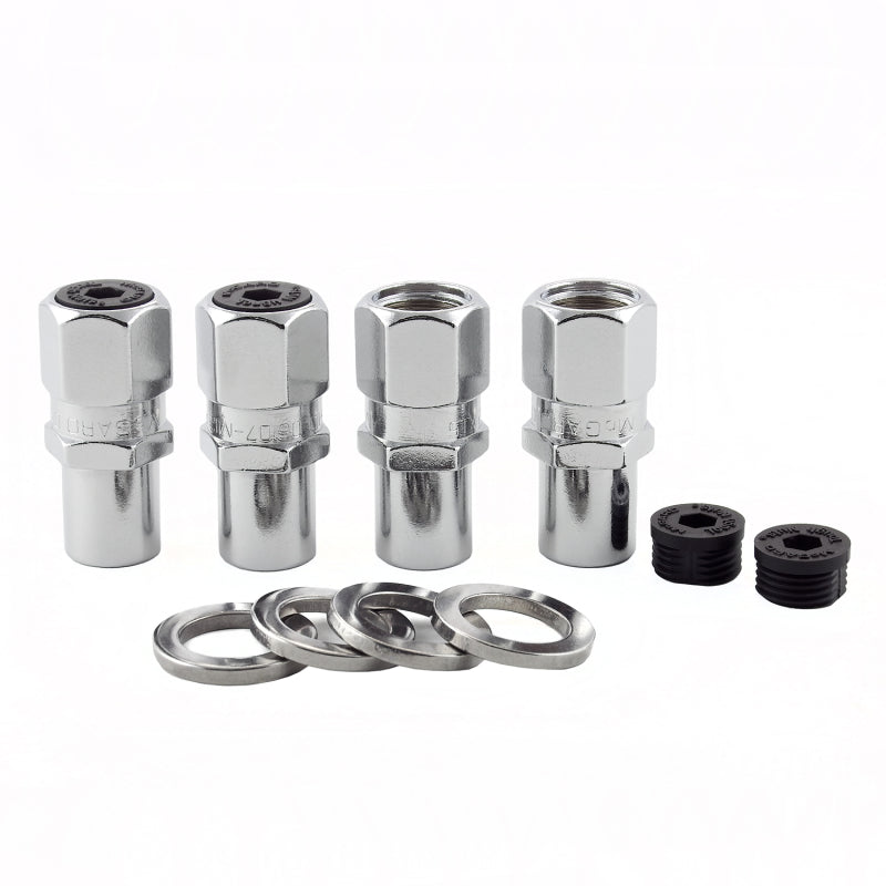 McGard Hex Lug Nut (Drag Racing Reg. Shank) M12X1.5 / 13/16 Hex / 1.86in. Length (4-Pack) - Chrome McGard Hex Lug Nut (Drag Racing Reg. Shank) M12X1.5 / 13/16 Hex / 1.86in. Length (4-Pack) - Chrome