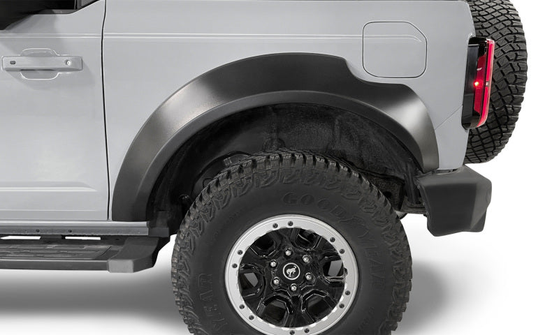 Bushwacker 21-22 Ford Bronco (2 Door) Extend-A-Fender Style Fender Flares - 4pc Smooth Bushwacker 21-22 Ford Bronco (2 Door) Extend-A-Fender Style Fender Flares - 4pc Smooth