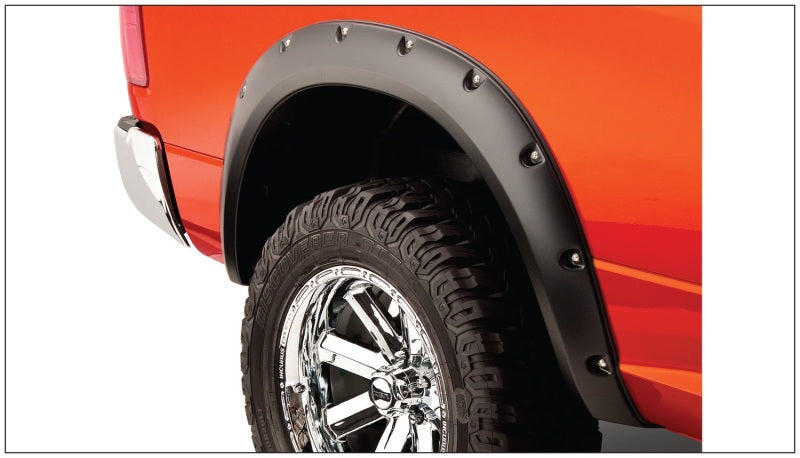 Bushwacker 09-18 Dodge Ram 1500 Fleetside Pocket Style Flares 4pc 67.4/76.3/96.3in Bed - Black Bushwacker 09-18 Dodge Ram 1500 Fleetside Pocket Style Flares 4pc 67.4/76.3/96.3in Bed - Black