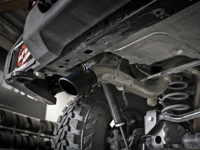 aFe MACH Force-Xp Axle-Back Hi-Tuck Exhaust System w/Black Tip 18-19 Jeep Wrangler (JL) V6 3.6L aFe MACH Force-Xp Axle-Back Hi-Tuck Exhaust System w/Black Tip 18-19 Jeep Wrangler (JL) V6 3.6L