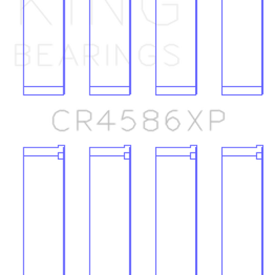 King Engine Bearings Mitsubishi 4B11T EVO X 2007+ (Size STD) Performance Rod Bearing Set