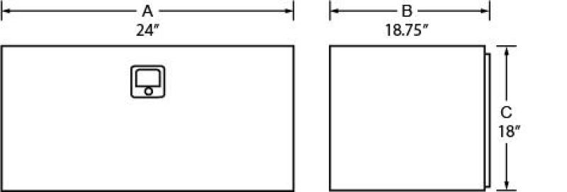 Tradesman Steel Underbody Truck Tool Box (24in.) - Black Tradesman Steel Underbody Truck Tool Box (24in.) - Black