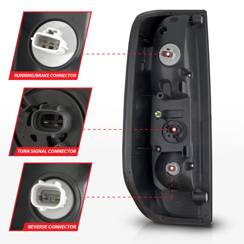 ANZO 2005-2021 Nissan Frontier LED Taillights Black Housing/Smoke Lens ANZO 2005-2021 Nissan Frontier LED Taillights Black Housing/Smoke Lens