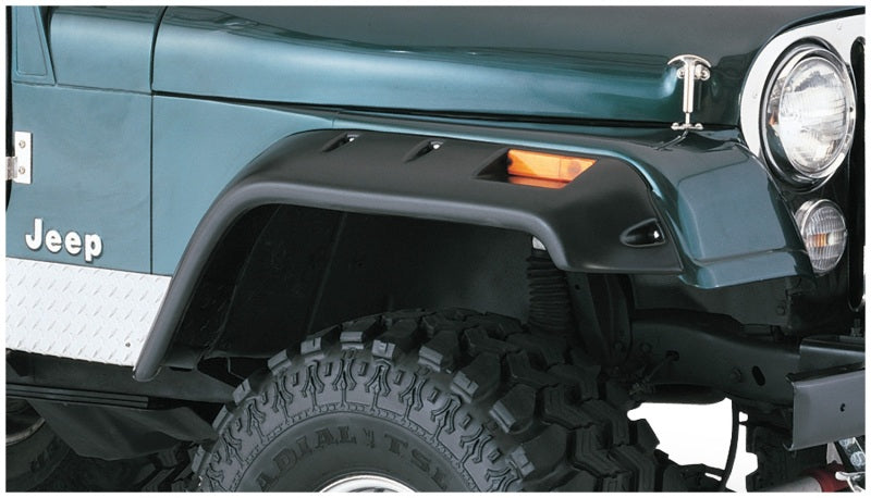 Bushwacker 59-83 Jeep CJ5 Cutout Style Flares 2pc - Black Bushwacker 59-83 Jeep CJ5 Cutout Style Flares 2pc - Black