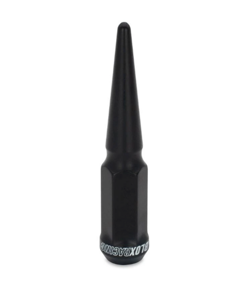 BLOX Racing Spike Forged Lug Nuts - Flat Black 14 x 1.50mm - Single BLOX Racing Spike Forged Lug Nuts - Flat Black 14 x 1.50mm - Single