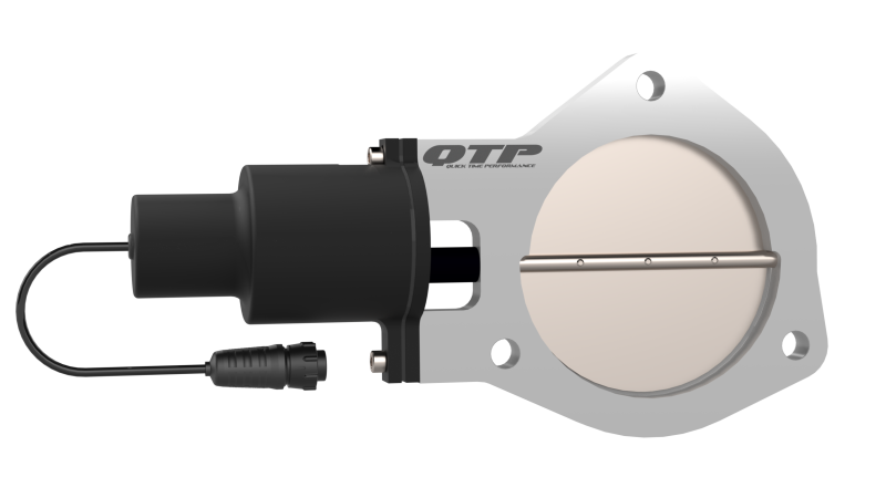 QTP 4in Bolt-On QTEC Electric Cutout Valve - Single QTP 4in Bolt-On QTEC Electric Cutout Valve - Single