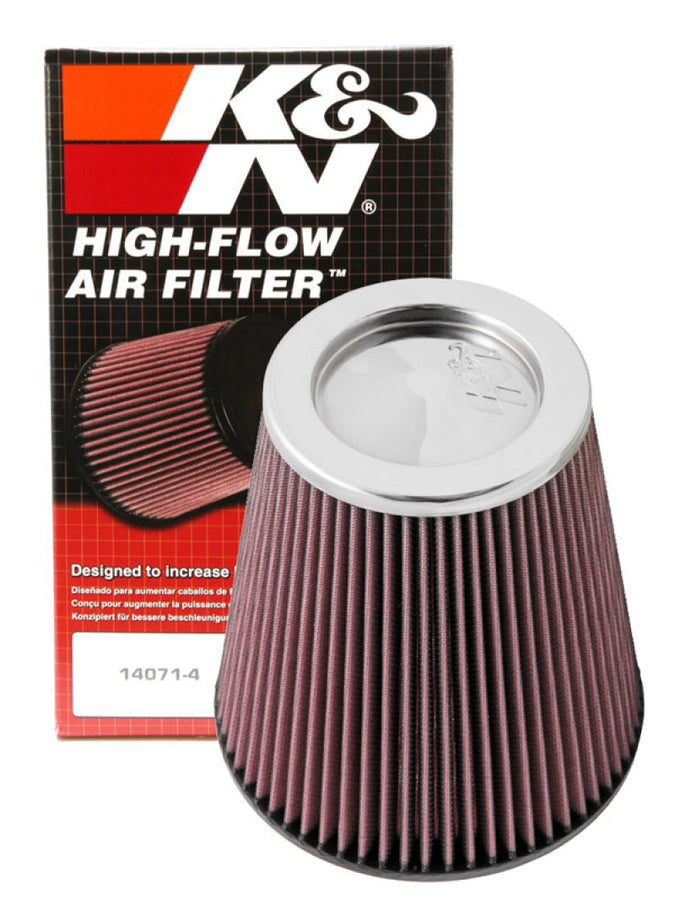 K&N Round Tapered Universal Air Filter 6 inch Flange 7 1/2 inch Base 5 inch Top 7 1/2 inch Height K&N Round Tapered Universal Air Filter 6 inch Flange 7 1/2 inch Base 5 inch Top 7 1/2 inch Height