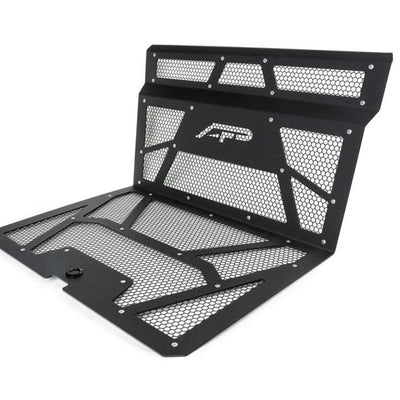 Agency Power 14-18 Polaris RZR XP 1000 / XP Turbo Vented Engine Cover - Matte Black/Matte Black Mesh