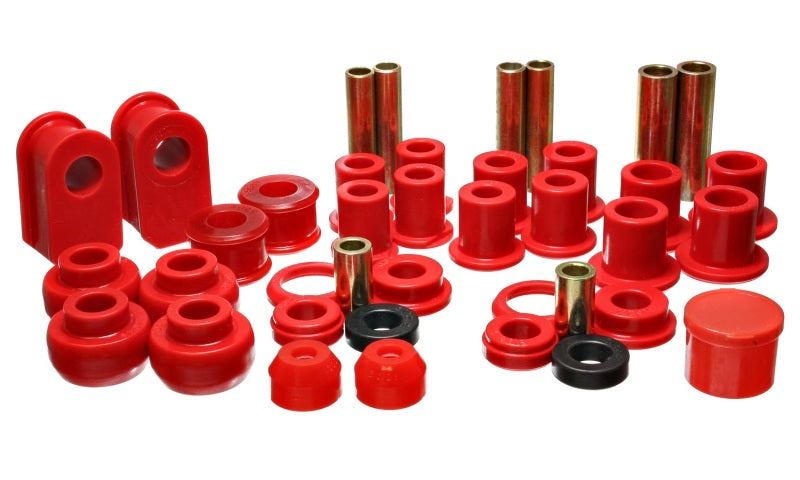 Energy Suspension 92-06 Ford E-250/E-350 Van 2WD Red Hyper-flex Master Bushing Set Energy Suspension 92-06 Ford E-250/E-350 Van 2WD Red Hyper-flex Master Bushing Set