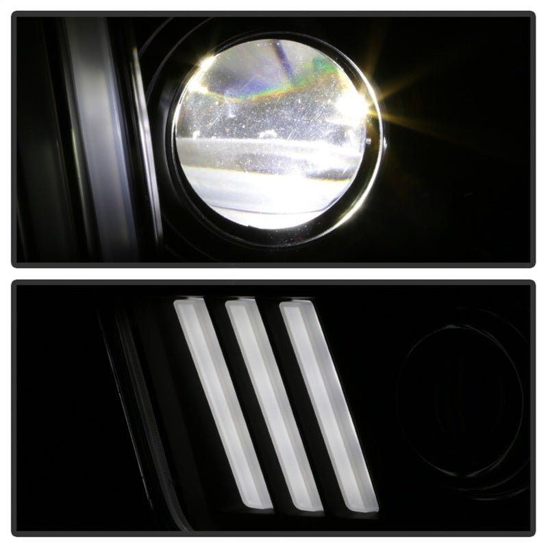 Spyder Ford Mustang 05-08 V2 High-Power LED Headlights - Black PRO-YD-FM05AP-BK Spyder Ford Mustang 05-08 V2 High-Power LED Headlights - Black PRO-YD-FM05AP-BK