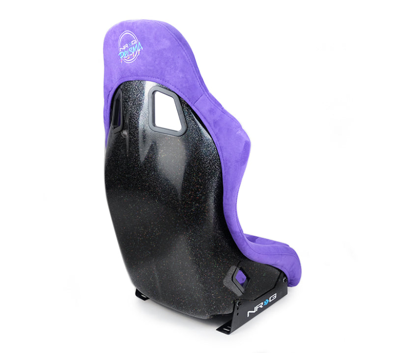 NRG FRP Bucket Seat PRISMA Edition w/ Pearlized Back Purple Alcantara - Medium NRG FRP Bucket Seat PRISMA Edition w/ Pearlized Back Purple Alcantara - Medium