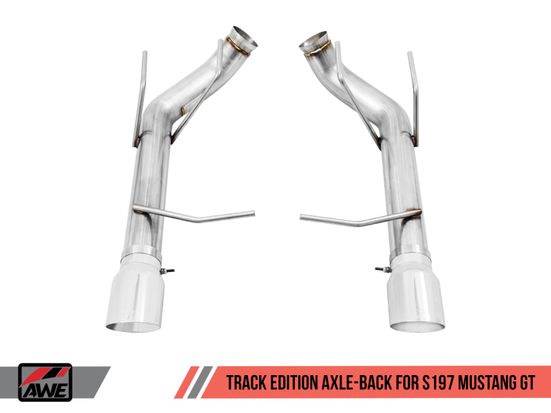 AWE Tuning S197 Mustang GT Axle-back Exhaust - Track Edition (Chrome Silver Tips) AWE Tuning S197 Mustang GT Axle-back Exhaust - Track Edition (Chrome Silver Tips)