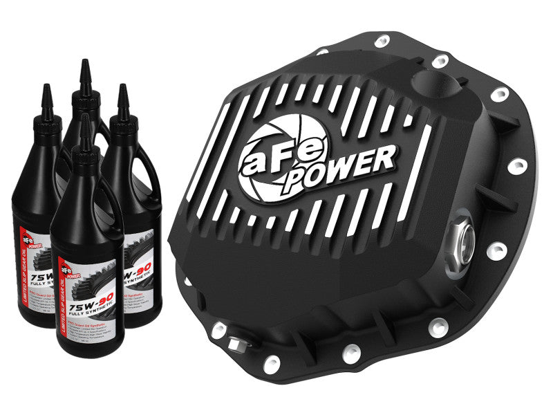 aFe 19-23 Dodge Ram 2500/3500 Pro Series Rear Differential Cover - Black w/ Machined Fins aFe 19-23 Dodge Ram 2500/3500 Pro Series Rear Differential Cover - Black w/ Machined Fins