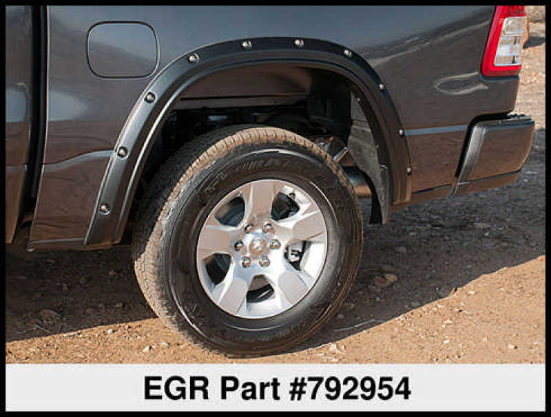 EGR 2019 RAM 1500 Bolt-On Style Fender Flares - Set - Black EGR 2019 RAM 1500 Bolt-On Style Fender Flares - Set - Black