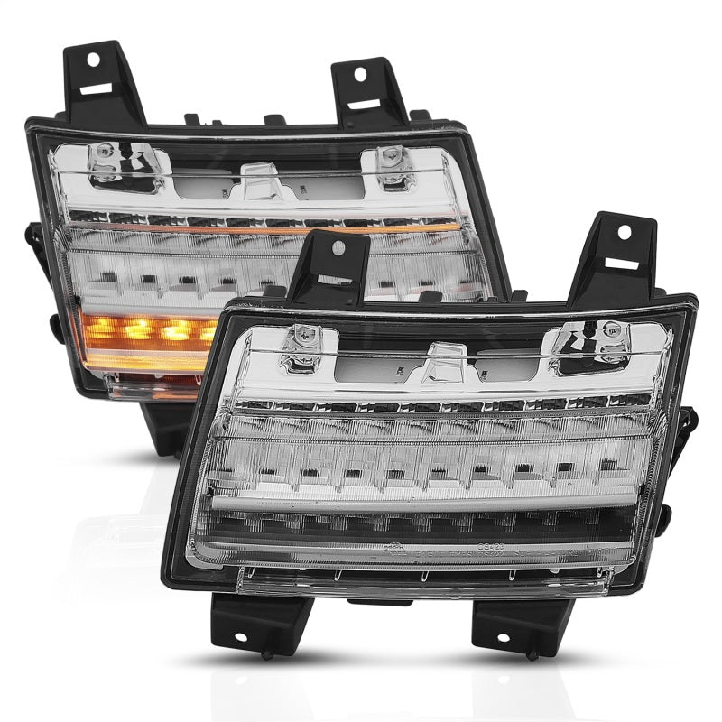 ANZO 18-19 Jeep Wrangler JL LED Chrome Clear w/ Sequential Signal ANZO 18-19 Jeep Wrangler JL LED Chrome Clear w/ Sequential Signal