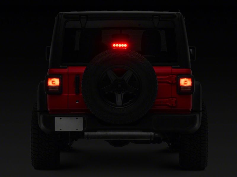 Raxiom 18-23 Jeep Wrangler JL Axial Series LED Third Brake Light- Red Raxiom 18-23 Jeep Wrangler JL Axial Series LED Third Brake Light- Red
