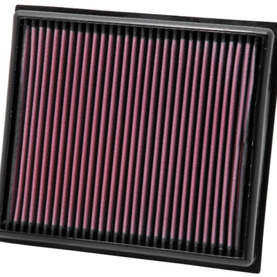 K&N Replacement Air Filter for Opel / Vauxhall / Saab 11.375in O/S L x 10.125in O/S W x 1.625in H