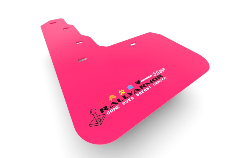 Rally Armor Universal Fit (No Hardware/Mounting Holes) Pink Mud Flap BCE Logo Rally Armor Universal Fit (No Hardware/Mounting Holes) Pink Mud Flap BCE Logo
