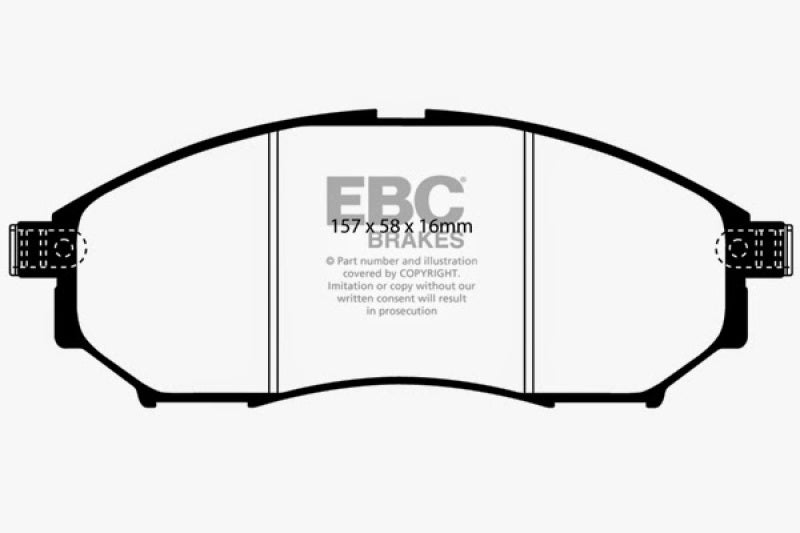 EBC 08-13 Infiniti EX35 3.5 Greenstuff Front Brake Pads EBC 08-13 Infiniti EX35 3.5 Greenstuff Front Brake Pads