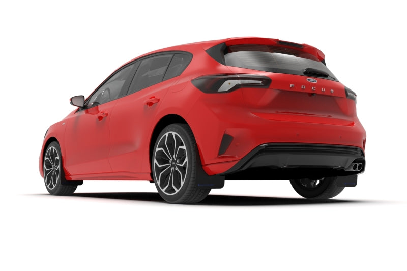Rally Armor 19-24 Ford Focus ST MK4 Black UR Mud Flap w/Red Logo Rally Armor 19-24 Ford Focus ST MK4 Black UR Mud Flap w/Red Logo