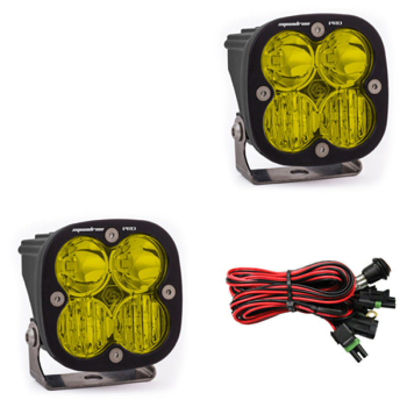 Baja Designs Squadron Pro Series Driving Combo Pattern Pair LED Light Pods - Amber Baja Designs Squadron Pro Series Driving Combo Pattern Pair LED Light Pods - Amber