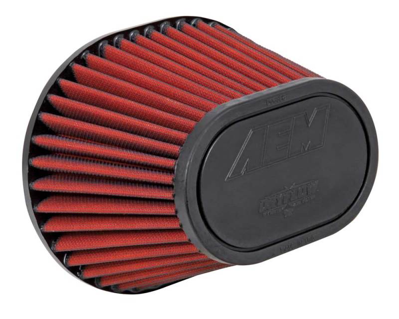 AEM Dryflow Air Filter - 3.5in FLG / 8-1/2in L x 7in W / Top 6-1/4in L x 4in W / 5-1/2in H (S/O) AEM Dryflow Air Filter - 3.5in FLG / 8-1/2in L x 7in W / Top 6-1/4in L x 4in W / 5-1/2in H (S/O)