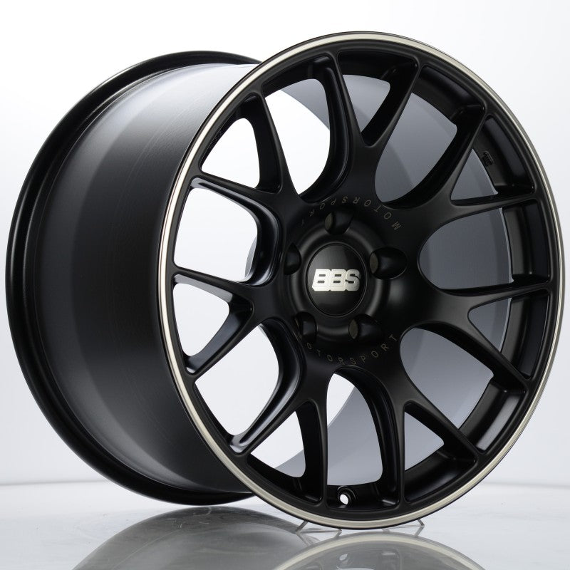 BBS CH-R 19x11 5x130 ET56 CB71.6 Satin Black Polished Rim Protector Wheel w/ Motorsport Etching BBS CH-R 19x11 5x130 ET56 CB71.6 Satin Black Polished Rim Protector Wheel w/ Motorsport Etching