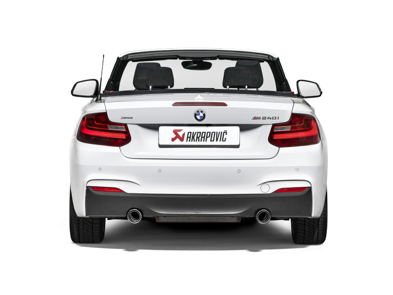 Akrapovic 16-17 BMW M240i (F22 F23) Evolution Line Cat Back (SS) w/ Carbon Tips (Req. Link Pipe) Akrapovic 16-17 BMW M240i (F22 F23) Evolution Line Cat Back (SS) w/ Carbon Tips (Req. Link Pipe)