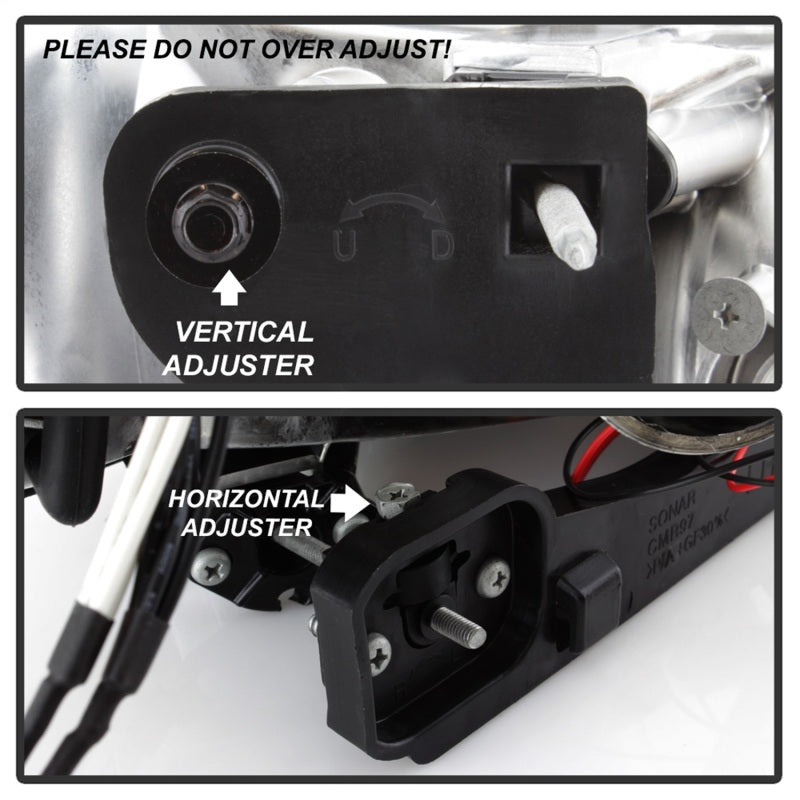 Spyder Chevy Camaro 98-02 Projector Headlights LED Halo LED Blk - Low H1 PRO-YD-CCAM98-HL-BK Spyder Chevy Camaro 98-02 Projector Headlights LED Halo LED Blk - Low H1 PRO-YD-CCAM98-HL-BK