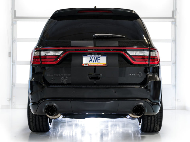 AWE Tuning 18-23 Dodge Durango SRT & Hellcat Touring Edition Exhaust - Diamond Black Tips AWE Tuning 18-23 Dodge Durango SRT & Hellcat Touring Edition Exhaust - Diamond Black Tips
