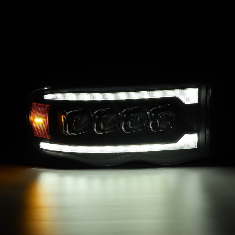 AlphaRex 02-05 Dodge Ram 1500 NOVA LED Proj Headlights Plank Style Blk w/Activ Light/Seq Signal AlphaRex 02-05 Dodge Ram 1500 NOVA LED Proj Headlights Plank Style Blk w/Activ Light/Seq Signal