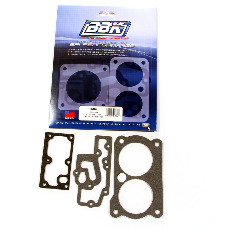 BBK 85-97 GM 305350 LT1 Twin 58mm Throttle Body Gasket Kit BBK 85-97 GM 305350 LT1 Twin 58mm Throttle Body Gasket Kit
