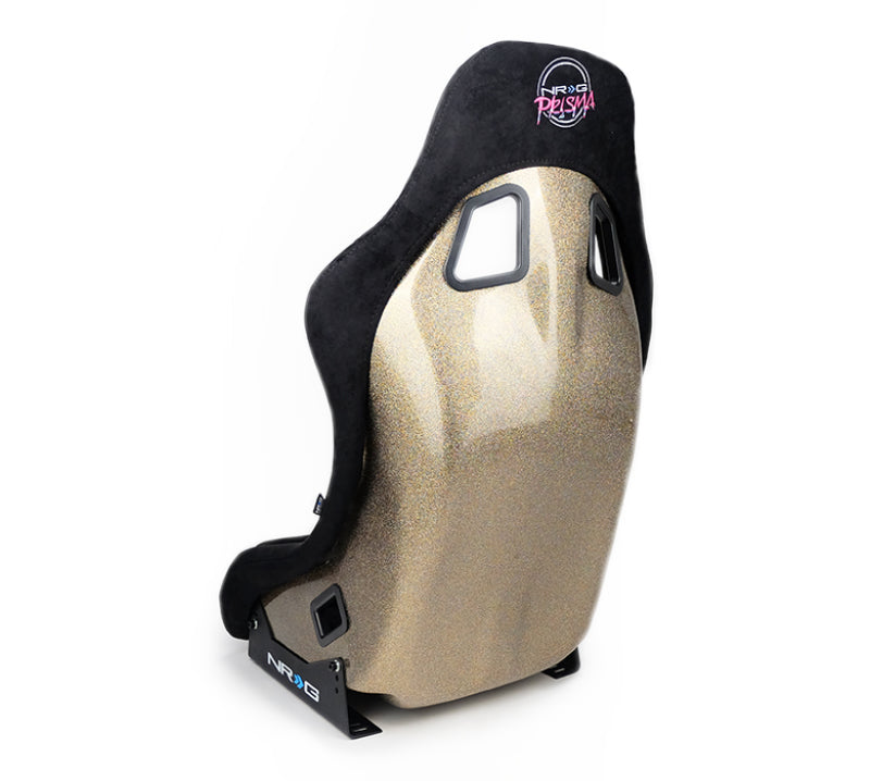 NRG FRP Bucket Seat ULTRA Edition - Medium (Black Alcantara/Gold Glitter Back) NRG FRP Bucket Seat ULTRA Edition - Medium (Black Alcantara/Gold Glitter Back)