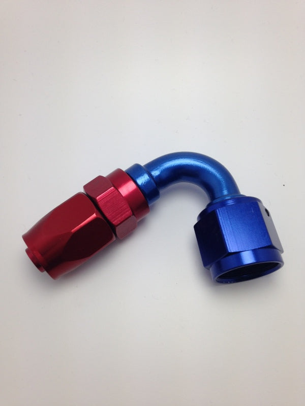 Fragola -16AN Fem x -12AN Hose 120 Degree Reducing Hose End - Blue/Red Fragola -16AN Fem x -12AN Hose 120 Degree Reducing Hose End - Blue/Red