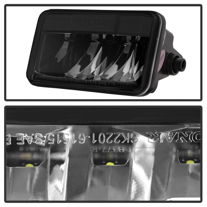 Spyder 15-16 Ford F-150 Fog Light - Black FL-YD-FF15015-LED-BK Spyder 15-16 Ford F-150 Fog Light - Black FL-YD-FF15015-LED-BK