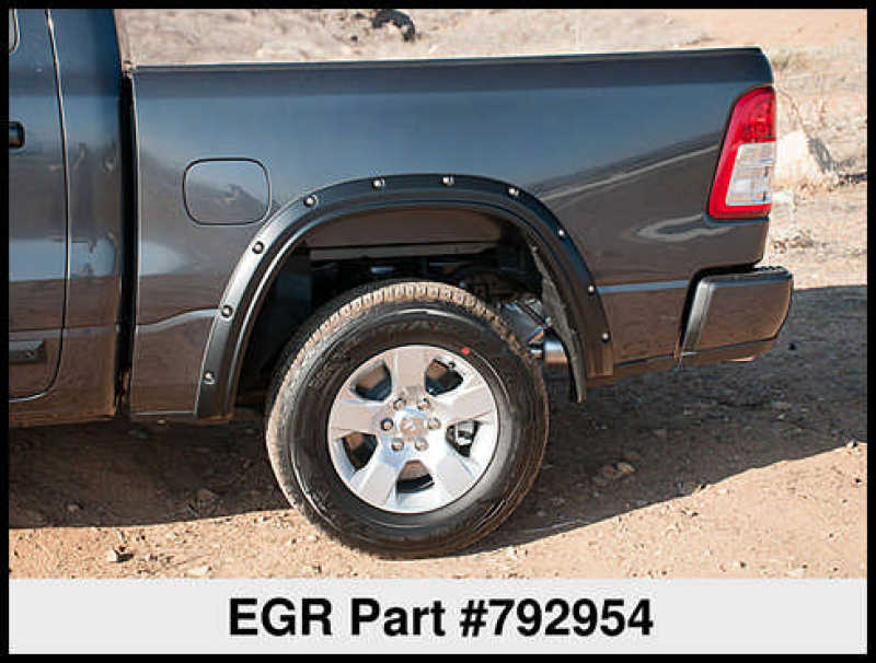 EGR 2019 RAM 1500 Bolt-On Style Fender Flares - Set - Black EGR 2019 RAM 1500 Bolt-On Style Fender Flares - Set - Black