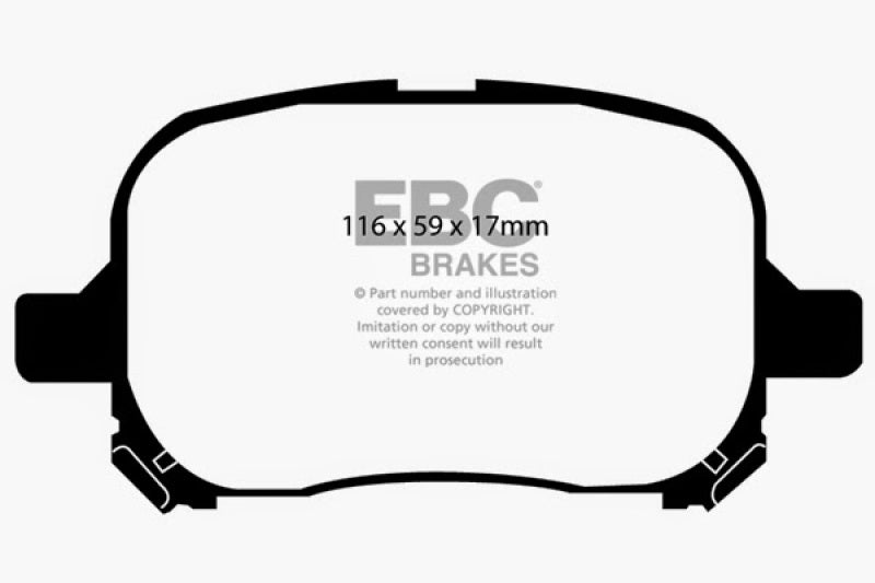 EBC 97-99 Lexus ES300 3.0 Greenstuff Front Brake Pads EBC 97-99 Lexus ES300 3.0 Greenstuff Front Brake Pads