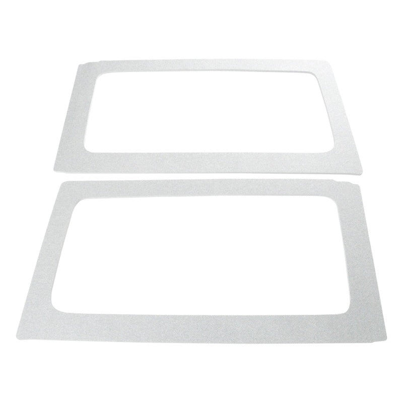 DEI 11-18 Jeep Wrangler JK 2-Door Boom Mat Rear Side Window Trim - 2 Piece - White DEI 11-18 Jeep Wrangler JK 2-Door Boom Mat Rear Side Window Trim - 2 Piece - White